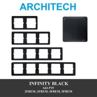 Architech Infinity A63-P19 Black FRAME / BINGKAI Stop Kontak / SAKLAR