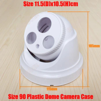 10PCS/Lot Plastic IR Eyeball Dome Camera Casing Array LED Camera Case Size 90 Indoor Video Surveillance Fixed Lens CCTV Housing