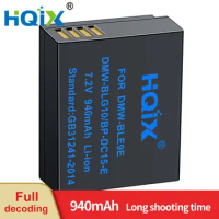 HQIX for Panasonic DMC-TZ85 GX85 TX1 LX100 GF6 GX7 ZS110 DC-TZ90 GX9 ZS220 ZS70 Camera DMW-BLG10 Charger Battery