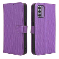 เคสโทรศัพท์สำหรับ Nokia G42/G42 เคสแบบกระเป๋าหนัง PU พร้อมช่องใส่บัตรและขาตั้ง