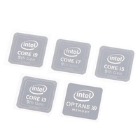 10th Generation Intel Core I9 I7 I5 I3 CPU Metal Sticker Laptop Logo Sticker Home School Office Laptop Label Desktop Sticker