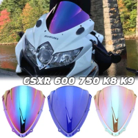 Motorcycle Windshield Windscreen Double Bubble For Suzuki GSXR 600 750 K8 K9 2008 2009 2010 GSX-R600 GSXR750 GSXR600 Accessories