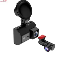 Front 4K 2160P Reverse 2K Dual Lens 2inch WiFi GPS NIght Vision Loop Records Car Black Box Dash Cam