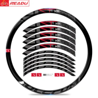 Racing-4 DB road bike climbing wheel set sticker rim height 40mm disc brake bicycle rim decals racing 4