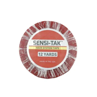 Hstonir Sensi-Tak Hair System Tape Medical Double Sided Tape For Hair Roll Red Liner Adhesive Easy Clean T002