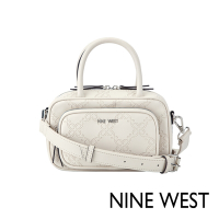 NINE WEST ELVA 立體手提斜背包-白色(527376)