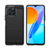 For Huawei Honor X8A Case Cover For Honor X8A Capas New Shockproof Bumper Soft TPU Carbon Fiber Cover Honor X6 X7 X8 X7A X8A X9A