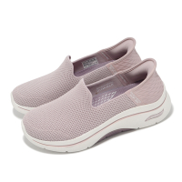 Skechers 休閒鞋 Go Walk Arch Fit 2 Slip-Ins 女鞋 寬楦 紫白 套入式 懶人鞋 125315WMVE