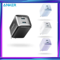 Anker 521 Charger (Nano Pro)A2038,40W PIQ 3.0 Dual Port Compact Fast USB C Charger , for iPhone 14/13 Mini,Xiaomi