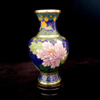 3 Style Collectibles Chinese Flower Patterns Cloisonne Vase
