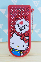 【震撼精品百貨】Hello Kitty 凱蒂貓 KITTY衣刷附鏡-紅點 震撼日式精品百貨