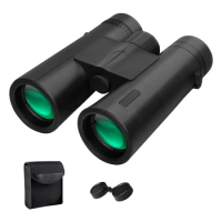 Top!-12X42 High Power Binoculars With Phone Adapter Waterproof Low Light Vision Binoculars For Bird Watching, Hunting, Travel