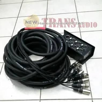 kabel snake cable 15 meter 8 ch 6 in 2 out XLR female male original STX