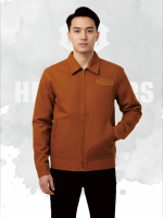 Heliyoders Work Jacket Greeting Nicely Camel Unisex Diamond Dakron