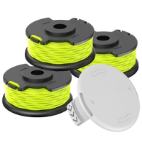 3pcs Replacement Lawn Mower Spool Trimmer Spool Line For RYOBI RAC143 36V Grass Trimmer Spool Cover Spool Lawn Mower Accessories