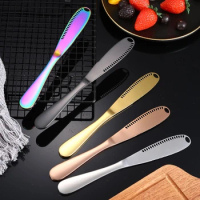 5pcs Stainless Steel Butter Knife Butter Knife Cheese Jam Cheese Cream Spatula Cutlery