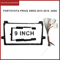 9 Inch For Toyota Prius XW50 2015 2016 -2020 Car Radio Android Stereo MP5 Player Casing Frame 2 Din Head Unit Fascia Dash Cover