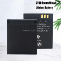 3.7V 350mAh Lithium Li-polymer Rechargeable Battery Bateria Replacement For Smart Watch GT08 High Capacity Watch Battery