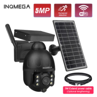 INQMEGA Outdoor Solar Camera 5MP WIFI Wireless Security Detachable Solar Cam CCTV Video Surveillance Smart Monitor