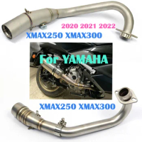 xmax xmax300 Motorcycle exhaust system Modify For Yamaha XMAX250 XMAX300 Xmax 250 300 2020-2022 51mm exhaust pipe