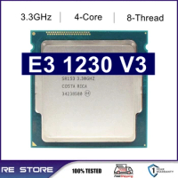 Used E3 1230 V3 Xeon LGA 1150 CPU Processor 3.3GHz Quad-Core Desktop 1230V3