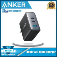 Anker 100W USB C 736 Charger (Nano II 100W) 3-Port Fast Compact Wall Charger
