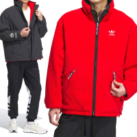 Adidas Rev Sherpa JKT 男款 黑色 三葉草 新年 亞規 雙面穿 運動 外套 IX4209