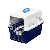 IRIS ATC-670寵物航空飛機籠(白/藍)(中型犬適用~20kg)