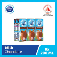 Dutch Lady UHT Milk Chocolate 6s X 200ml