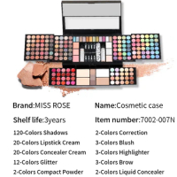 MISS ROSE Make-up Kit ALL IN ONE Full Facial Makeup Set Eye Shadow Lip Gloss Eyeliner Makeup Brushe Cosmetics Bag Makeup Product