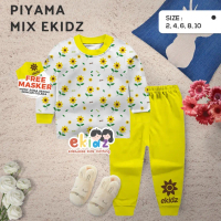 Piyama Anak Perempuan EKidz - Sun Flower (FREE MASKER)