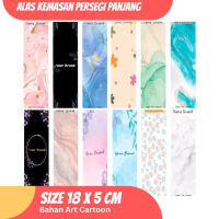 [FREE OPP] (28 PCS) CUSTOM ALAS PACKING PERSEGI PANJANG/ ALAS PACKING KALUNG / ALAS KEMASAN TASBIH/ 