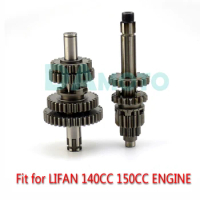 LIFAN 140CC 150CC 4 up Transmission Gear Assy Main 17mm Counter Shaft For LF140 150 SDG SSR Piranha Pitster IMR Pit Dirt Bike
