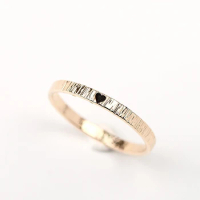 925 Silver Personalized Ring 14k Gold Filled Custom Ring Handmade Hammered Jewelry Tarnish Resistant Ring Gold Women Jewelry