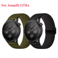 Nylon Solo Loop Strap For Amazfit GTR4 band Fabric Elastic for Amazfit GTR3 GTR2 Stratos 3 GTR 47mm Belt bracelet Watchbands