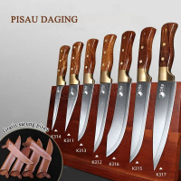 Oita Original Super Tajam Stainless Pisau Daging  /Pisau Dapur/Chef Knife Tangkai Kayu Free Sarung