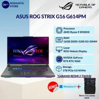 ASUS ROG STRIX G16 G614PM RYZEN 9 8940HX 16GB 1TB RTX5060 16.O WQXGA 240HZ W11 OHS