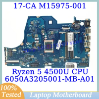 M15975-001 M15975-501 M15975-601 For HP 17-CA With Ryzen 5 4500U CPU 6050A3205001-MB-A01(A1) Laptop Motherboard 100% Tested Good