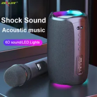 ZEALOT S61 High Power Wireless Bluetooth Speakers Portable Column For Computer Subwoofer Boom Box Music Center FM Radio Colorful