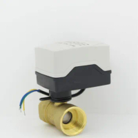 AC220V DN20 mini motorized ball valve Waterproof electric ball valve ball valve with electric actuator