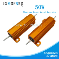 RX24 50W Aluminum Power Metal Shell Case Wirewound Resistor 0.01 ~ 100K 0.1 1 1.5 2 6 7 8 10 20 100 150 200 300 1K 10K 100k ohm