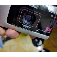 底片 傻瓜相機 ,konica big mini 35mm f3.5 lomo 含電池 皮套 手腕帶