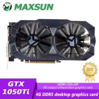 Maxsun New GTX1050TI Big Mac 4GB Nvidia GDDR5 128-bit GPU Video Game Graphics Card. For PC