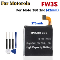 FW3S 360 Sport 360SP Battery For Motorola Moto 360 2nd Gen 2015 42mm 270mAh Smart Watch 360S+ Free Tools