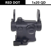 1x20 Red Dot Sight Tactical Rifle Scope Optical Reflex Sight with Mount Quick Detach Airsoft Hunting Holographic Collimator Dot
