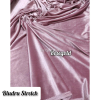 Kain Beludru Premium - Kain Bludru Stretch/Melar Polos Tebal, Bahan/Kain Meteran