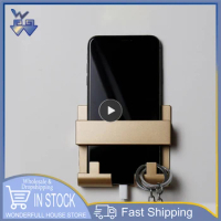 Universal Paste Style Phone Charging Holder Bracket Wall Mount Hook Phone Holder Air Conditioner TV Remote Control Storage Box