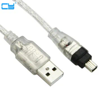 USB Male to Firewire IEEE 1394 4 Pin Male iLink Adapter Cord firewire 1394 Cable for SONY DCR-TRV75E DV camera cable 100cm