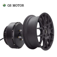 QS Motor 13*4.25inch 3000W 260 V4 72v 70kph Hot Sale BLDC Motor Double Shaft In-Wheel Hub Motor For 