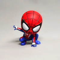 Marvel GK Spiderman 8cm Anime Pvc Action Figure Cartoon Super Hero Model Doll Cute Kids Toys Cake Decor Charm Birthday Gifts